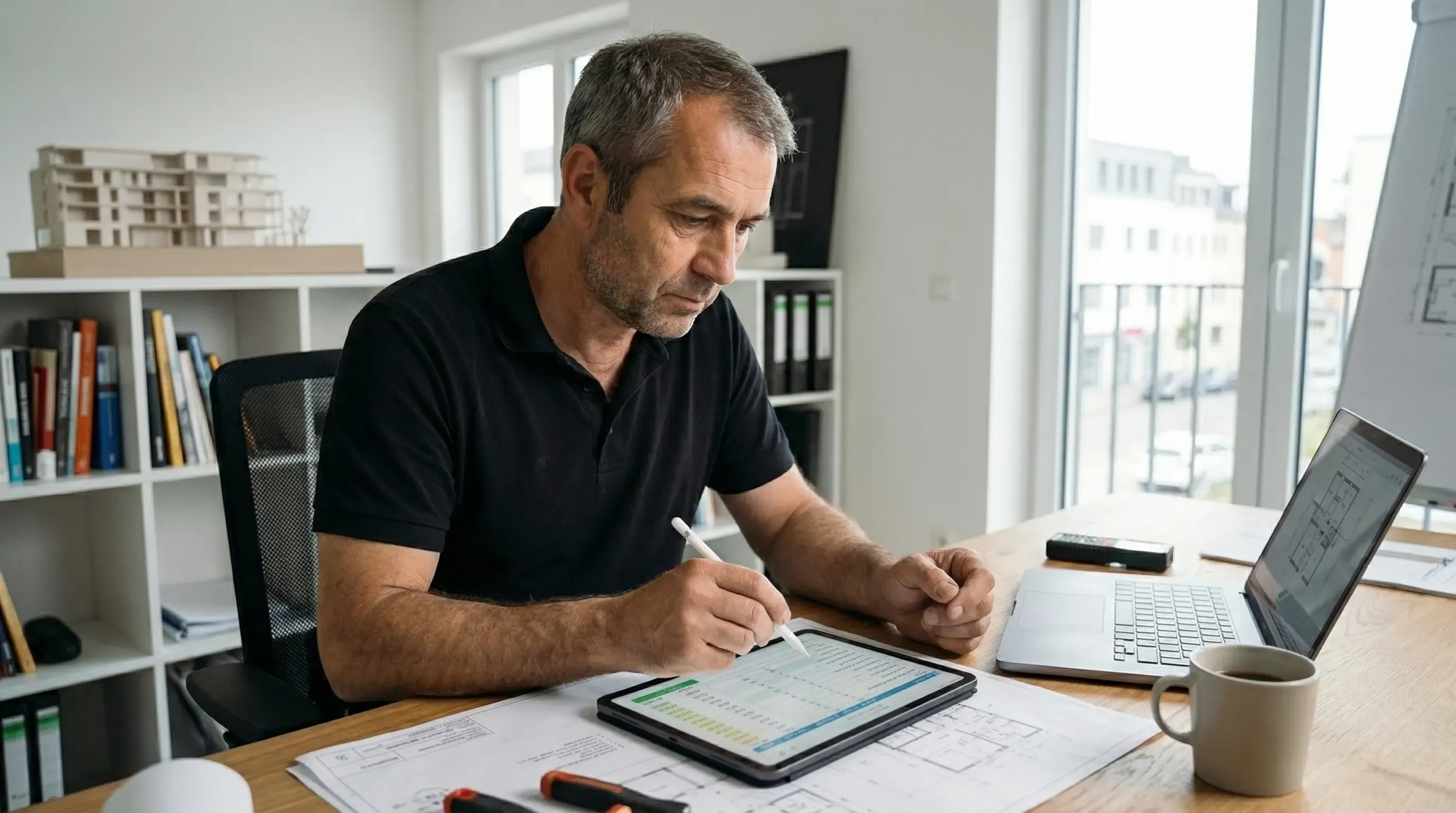 installer-is-calculating-materials-prior-installation